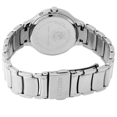 Pre-owned Citizen Eco-drive Perpetual World Time Mop Dial Ladies Watch Ec1170-85d