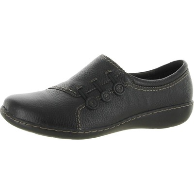 

Черные кожаные сабо Clarks Ashland Effie, ширина 12 (C, D, W) BHFO 0248, Черный