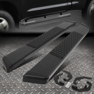 ДЛЯ 07-19 SILVERADO SIERRA STANDARD CAB 5.5 ЧЕРНАЯ БОКОВАЯ ПОДНОЖКА С ПОПЕРЕЧНОЙ БАЛКОЙ