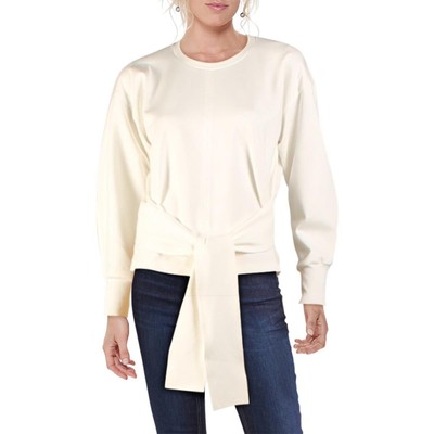 

3.1 Phillip Lim Womens White Ponte Tie Belt Pullover Top Shirt  BHFO 4130, Белый