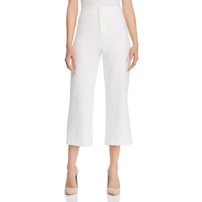 

Женские укороченные широкие брюки Lorinda цвета слоновой кости Alice and Olivia  BHFO 9346, Off white