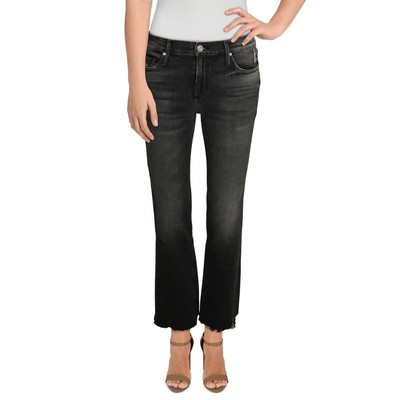 

Black Orchid Denim Womens Bardot Черные прямые джинсы со средней посадкой  BHFO 7102, Bring it back, Bardot