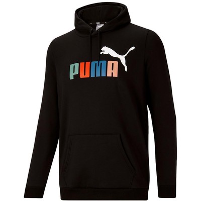 

Мужская черная флисовая толстовка с капюшоном Puma, рубашка с капюшоном Big - Tall  BHFO 4873, Puma black