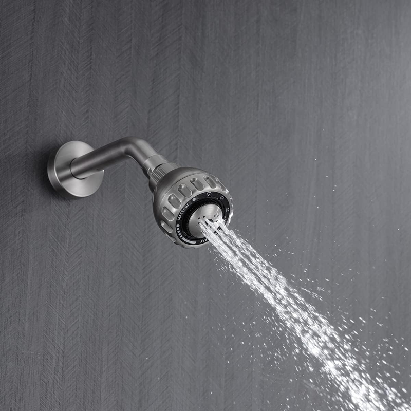 5Gpm High Water Pressure Shower Head ABS Plastic 3 Mode Outlet Fixed Showerhead
