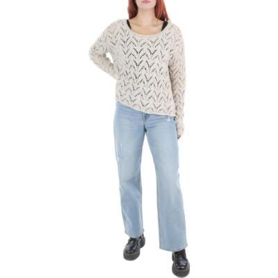 

Женский бежевый свитер с круглым вырезом VELVET BY GRAHAM - SPENCER  BHFO 1004, Light beige