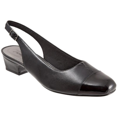 

Туфли Trotters Womens Dea Toe Cap Block Heel Slip On Slingback Heels BHFO 1416, Dea