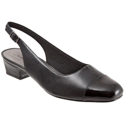 Туфли Trotters Womens Dea Toe Cap Block Heel Slip On Slingback Heels BHFO 1416