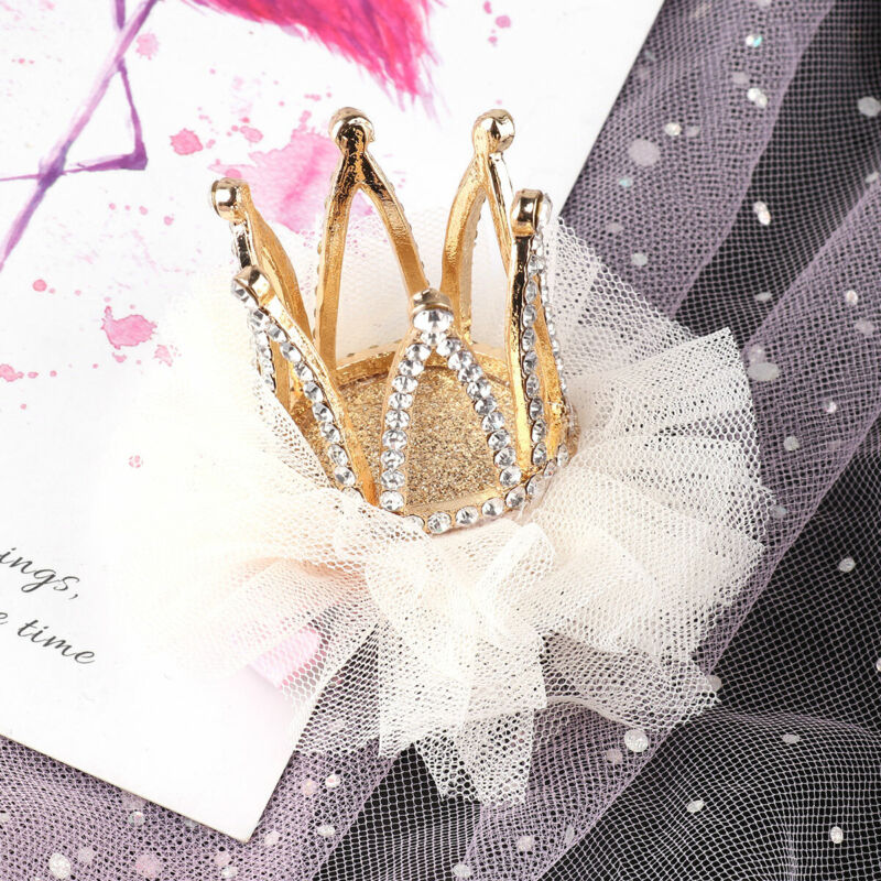 Princess Floral Glittery Headdress Kids Toddler Baby Girls Crown Tiara Headband