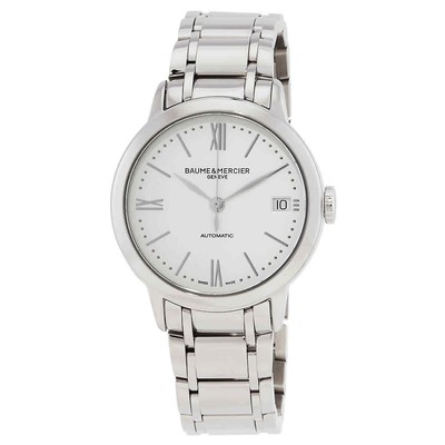 Pre-owned Baume Et Mercier Classima Automatic Silver Dial Ladies Watch M0a10495