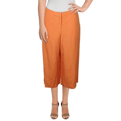 

Lafayette 148 New York Женские оранжевые широкие брюки Брюки  BHFO 1638, Tangerine, MPB84R1G63