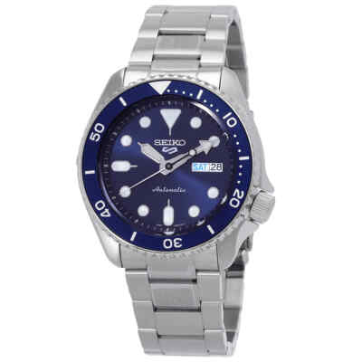 Pre-owned Seiko 5 Sports Automatic Blue Dial Men's Watch Srpd51k1