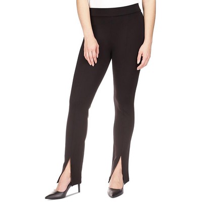 MICHAEL Michael Kors Womens Black Slit Hem Pull On Pants Leggings S BHFO 4642