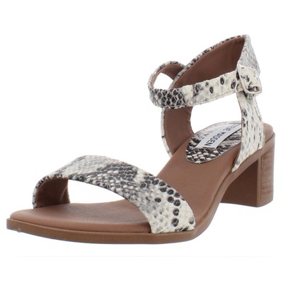 Женские модельные босоножки Steve Madden April черного цвета и цвета слоновой кости 6 Medium (B,M) BHFO 9222