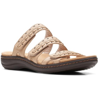 Clarks Womens Laurieann Cove Beige Slide Sandals Shoes 7 Medium (B,M) BHFO 1693