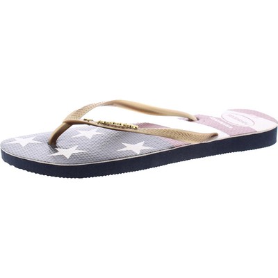 

Женские шлепанцы без шнуровки Havaianas 9–10, средние (B,M) BHFO 5931, Flag print, ALPARGATAS