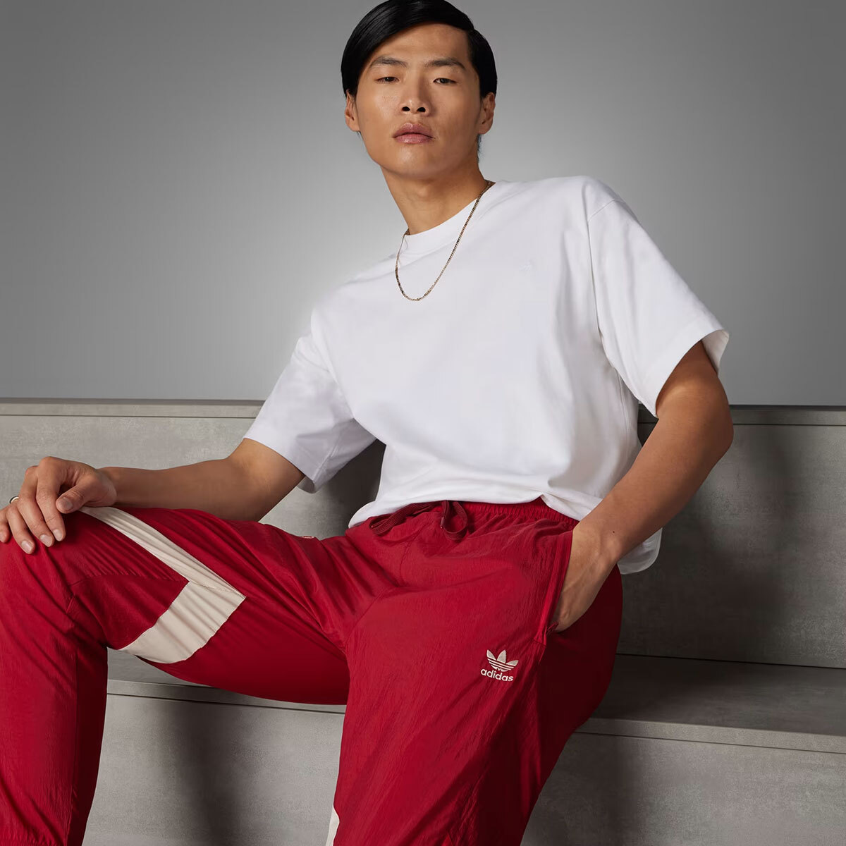 Adidas FC BAYERN MUNICH ORIGINALS TRACK PANTS IS6512 RED ASIAN FIT