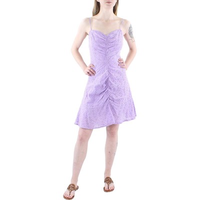 Женское фиолетовое платье-футляр Milk & Honey с оборками на подоле, присборенное на ушко, L BHFO 2568