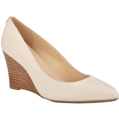 Женские кожаные слипоны на танкетке с острым носком Nine West Womens Cal 9x9 BHFO 8314
