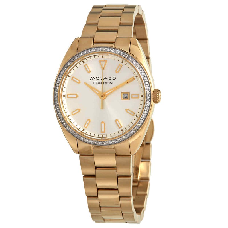 Movado Heritage-Datron Quartz Diamond Ladies Watch 3650070