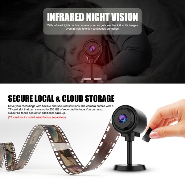 Mini Wireless Hidden Spy Camera Wifi IP Home Security HD 1080P Night Vision Cam - Image 23