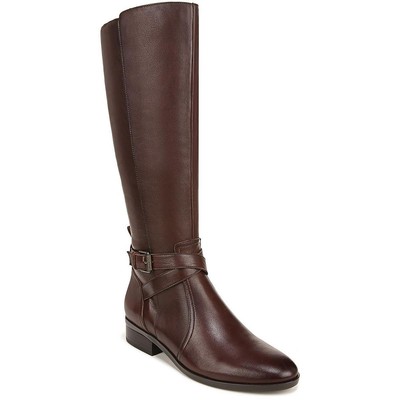 Женские сапоги до колена Naturalizer Rena коричневого цвета шириной 12 см (C, D, W) BHFO 2024