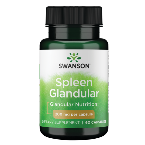 Swanson Raw Spleen Glandular 200 мг 60 капсул