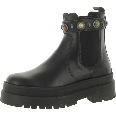 Женские ботильоны из черной кожи Kurt Geiger London, размер 37, средний (B,M), BHFO 1463