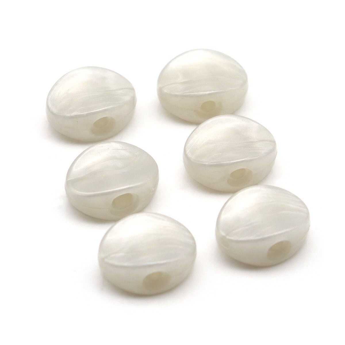 6Pcs Guitar Tuners Machine Head Tuning pegs White Pearl Small Ellipse Buttons