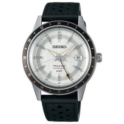 Pre-owned Seiko Presage Sary231 Gmt Automatic Vintage Style 60's Watch Made In Japan