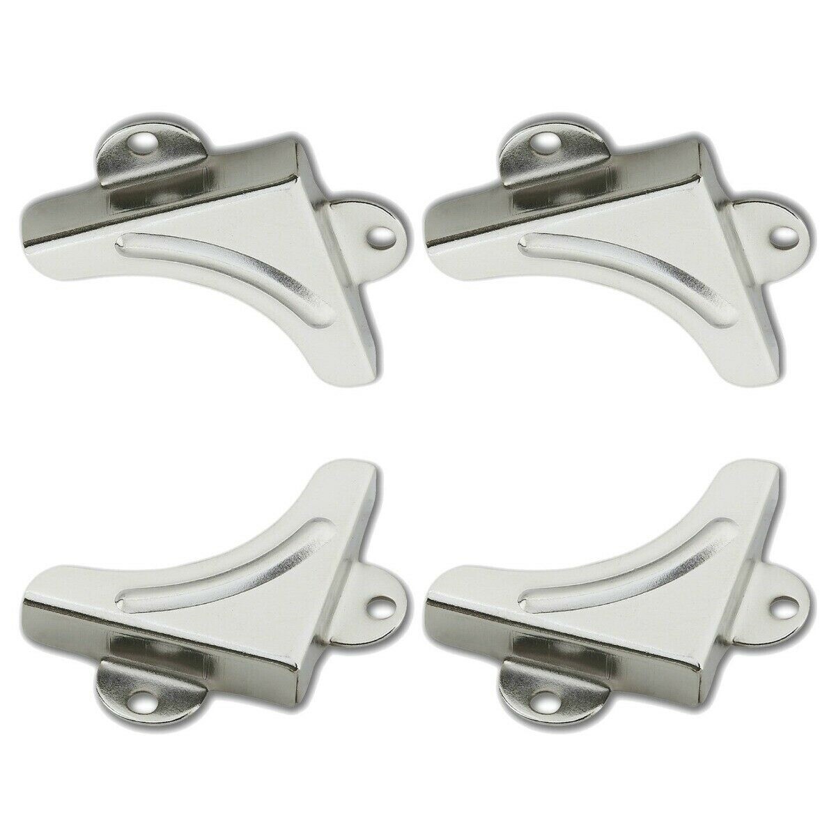 32mm MIRROR CORNER MOUNTING BRACKETS FOR GLASS OR BOARD UP TO 6mm THICK