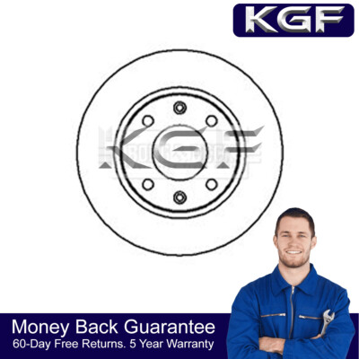 KGF Front 1x Brake Disc Fits Peugeot 206 306 106 Citroen Saxo 95661474