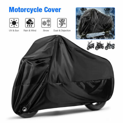 4XL Motorcycle Cover Waterproof Heavy Duty for Winter Outside Storage Snow Rain