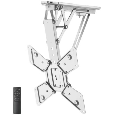 MyWall TV-Deckenhalterung HL40MWL 23-55" (58-140cm) mit Funk-Fernbedienung Weiß