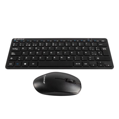 UNYKA Kit Mini Teclado y Ratón Inalámbricos MK288