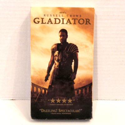 Gladiator 2000 VHS Tape Russell Crowe VCR