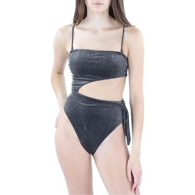 

Ramy Brook Женский черный цельный купальник с завязками по бокам Купальник  BHFO 5788