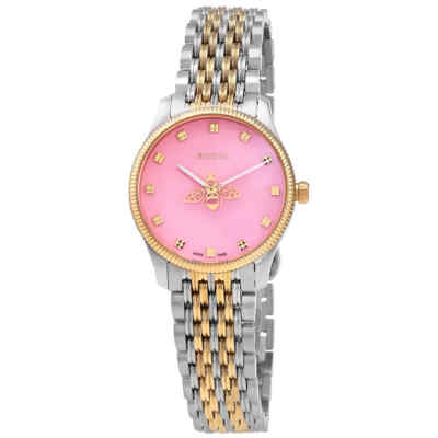 Pre-owned Gucci G-timless Quartz Pink Dial Ladies Watch Ya1265030