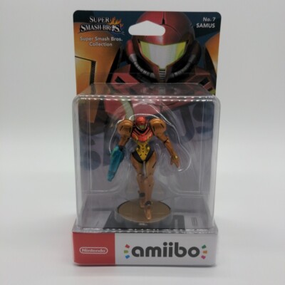 Samus Aran amiibo Figur - SAMUS No. 7 Super Smash Bros. Collection Nintendo NEU