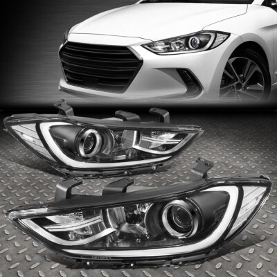 ДЛЯ 17-18 ELANTRA ХРОМИРОВАННАЯ ОТДЕЛКА КОРПУСА ПРОЗРАЧНЫЕ УГЛОВЫЕ ЛАМПЫ ПРОЕКТОРА