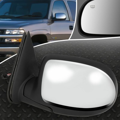 ДЛЯ 99-02 CHEVY SILVERADO/GMC SIERRA ЛЕВОЕ ЗЕРКАЛО ЗАДНЕГО ВИДА С ЭЛЕКТРОПРИВОДОМ И ПОДОГРЕВОМ, ХРОМИРОВАННОЕ