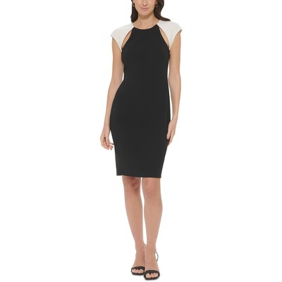 Женское черное рабочее платье Calvin Klein длиной выше колена для офиса и работы 4 BHFO 5357