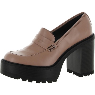 

Madden Girl Женские розовые лоферы на каблуке Kassidy 8.5 Medium (B,M) BHFO 8927, Blush box