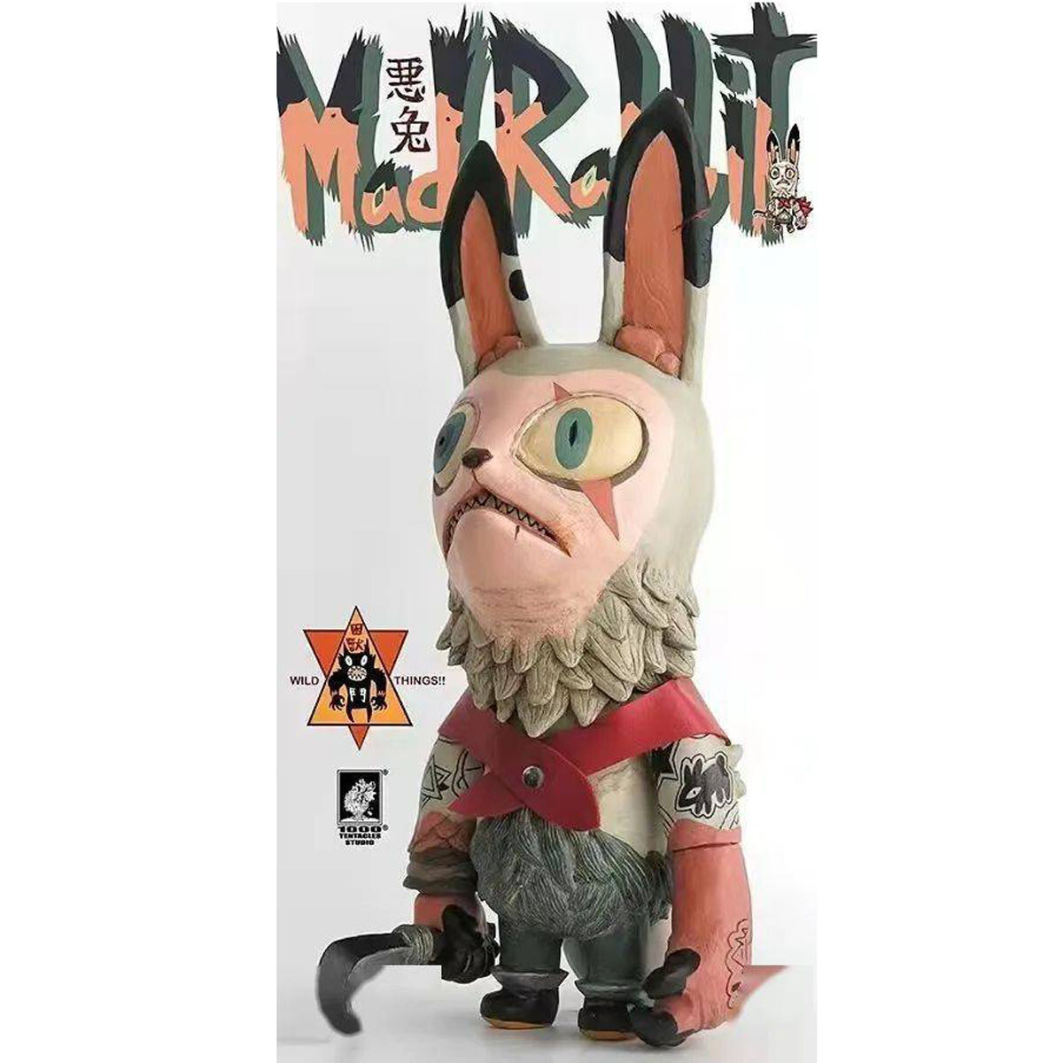 その他 1000Tentacles Mad Rabbit Wild Things 1000TENTACLES Wild Things Rabbits Mad Designer Action Figure