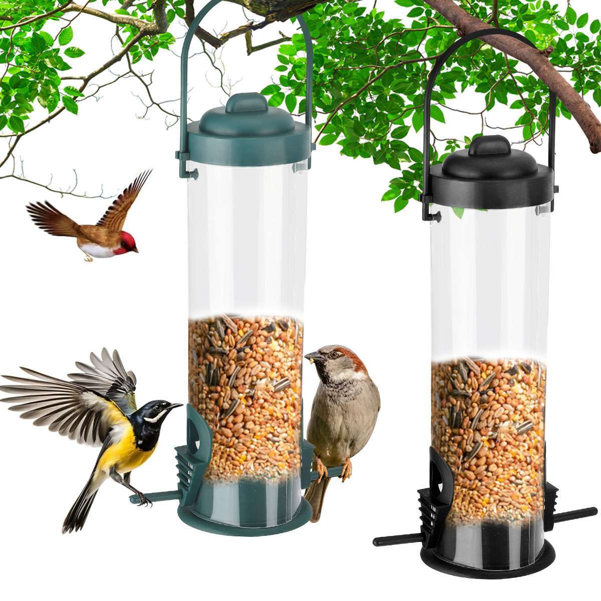 Wild Classic Hanging Tube Feeders Premium Seed Hard Capacity
