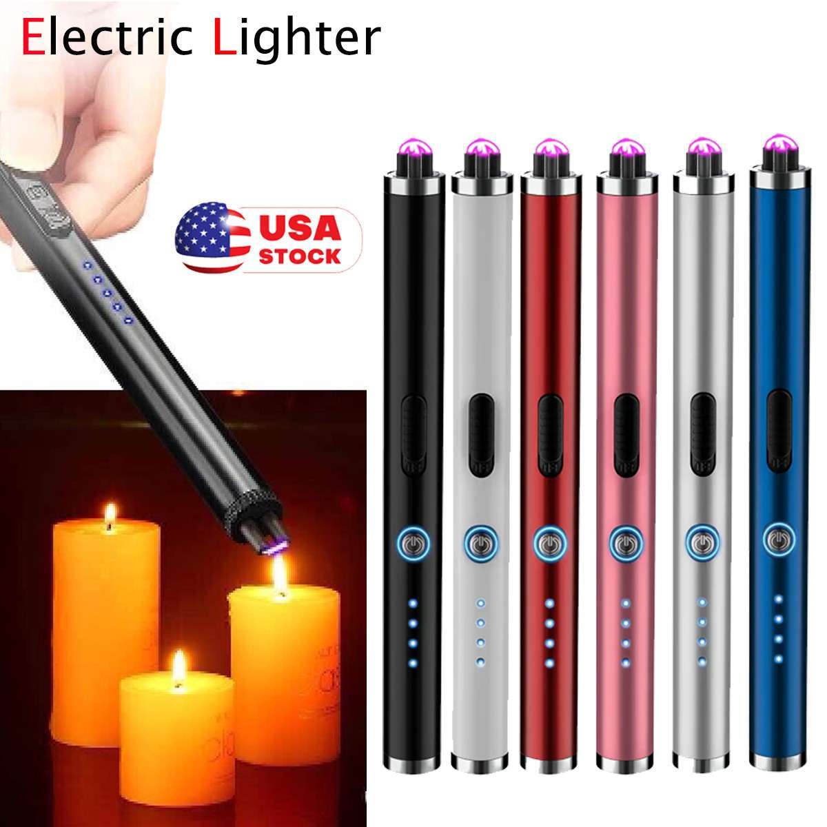 S Usb Rechargeable Candle, Bbq, Cigarette, Kitchen
