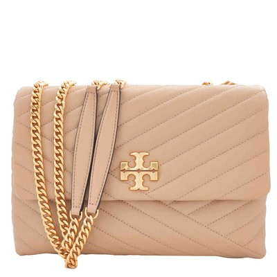 Pre-owned Tory Burch Desert Dune Chevron Kira Convertible Shoulder Bag 90446-251