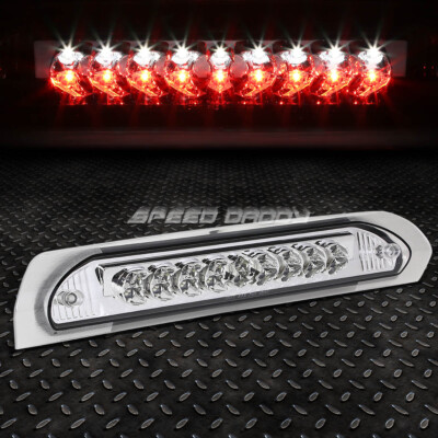 [2-РЯДНЫЙ СВЕТОДИОДНЫЙ ИНДИКАТОР] ДЛЯ 02-09 DODGE RAM ТРЕТИЙ ЗАДНИЙ СТОП-СИГНАЛ, СТОП-СИГНАЛ ГРУЗОВОГО ФОНАРЯ, ХРОМ