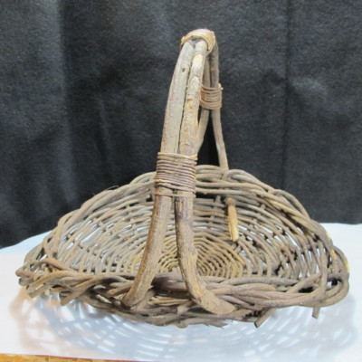 Large Handmade Twig Basket Right out of The Idaho Mountains ~Foraging Harvesting