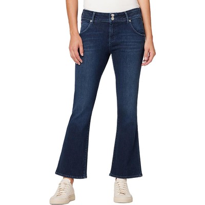 Укороченные джинсы Hudson Womens Collin Blue из джинсовой ткани средней посадки Bootcut 23 BHFO 4605