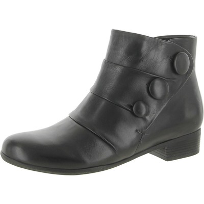 Женские ботильоны Trotters Mila из черной кожи, размер 7,5 средний (B,M) BHFO 0382